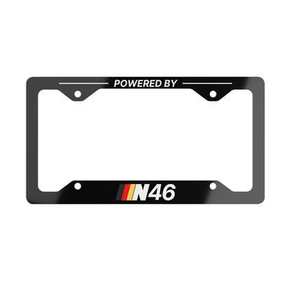 Powered By N46 Metal License Plate Frame - Germany