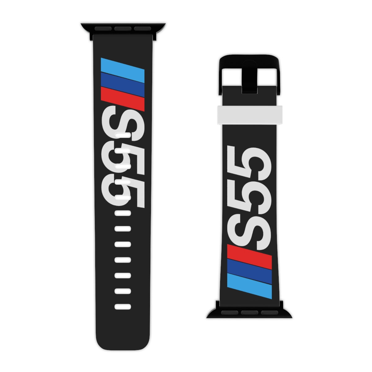Powered By S55 Apple Watch Band - Black