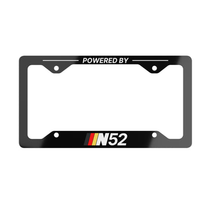 Powered By N52 Metal License Plate Frame - Germany