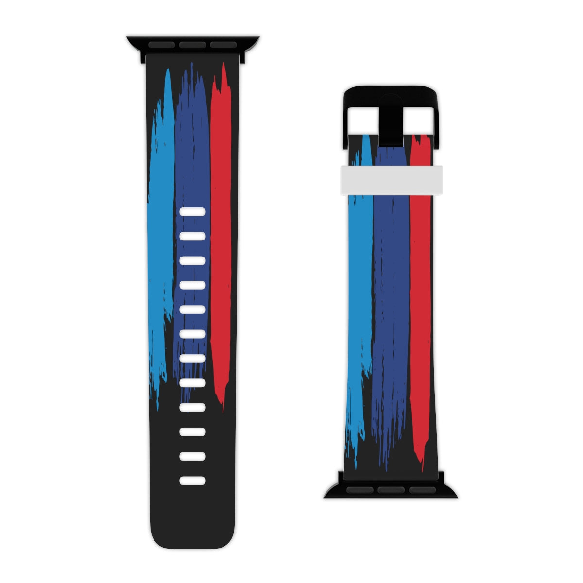 Bimmer M  Paint Strokes Apple Watch Band - Black